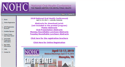 Desktop Screenshot of nationaloralhealthconference.com