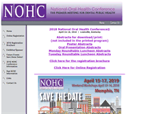 Tablet Screenshot of nationaloralhealthconference.com